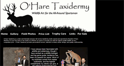 Desktop Screenshot of oharetaxidermy.com