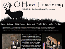 Tablet Screenshot of oharetaxidermy.com